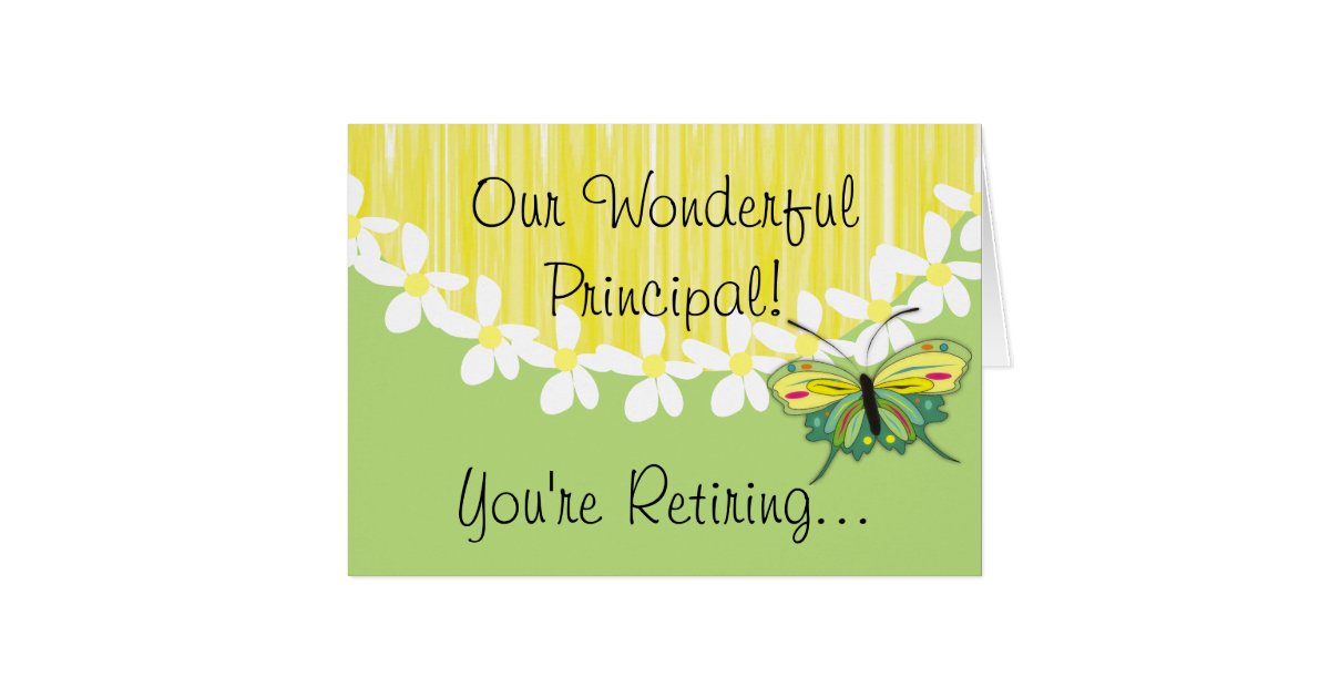 School Principal Retirement Card | Zazzle School Principal Retirement Card | Zazzle