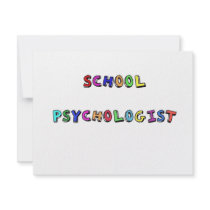 SCHOOL PSYCHOLOGIST invitations by occupationalgifts SCHOOL PSYCHOLOGIST invitations