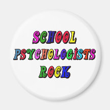 SCHOOL PSYCHOLOGIST ROCK FRIDGE MAGNETS