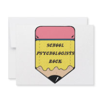 SCHOOL PSYCHOLOGIST ROCK invitations