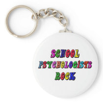 SCHOOL PSYCHOLOGIST ROCK KEYCHAINS