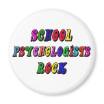SCHOOL PSYCHOLOGIST ROCK FRIDGE MAGNETS
