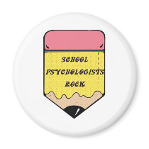 SCHOOL PSYCHOLOGIST ROCK MAGNET