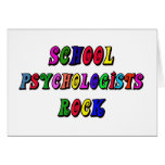 SCHOOL PSYCOLOGIST ROCK GREETING CARD