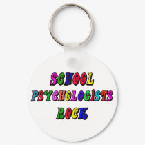 SCHOOL PSYCOLOGIST ROCK keychains