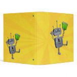 School Robot 3 Ring Binders