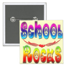 School Rocks - Peace Buttons