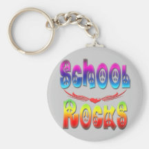 School Rocks - Peace Keychain