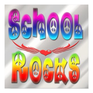 School Rocks - Peace Poster print