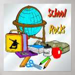 School Rocks - School Supplies Poster
