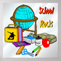 School Rocks - School Supplies Poster