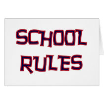 School Rules cards by school_teacher School Rules cards