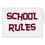School Rules cards