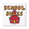 School rules magnet by tshirtfun School rules magnet