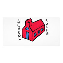 School Rules Photo Greeting Card