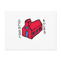 School Rules postcards