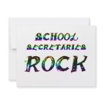 SCHOOL SECRETARIES ROCK PERSONALIZED INVITES