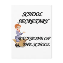 SCHOOL SECRETARY postcards