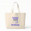 School Secretary Tote Bag by officetshirts School Secretary Tote Bag