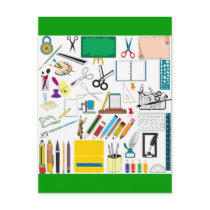 School subjects3 post cards