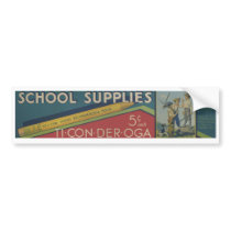 School Supplies-Bumper Sticker