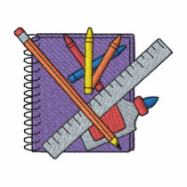 School Supplies embroidered shirts by ZazzleEmbroidery School Supplies embroidered shirts