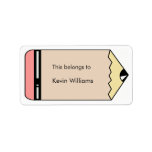 School Supplies Labels
