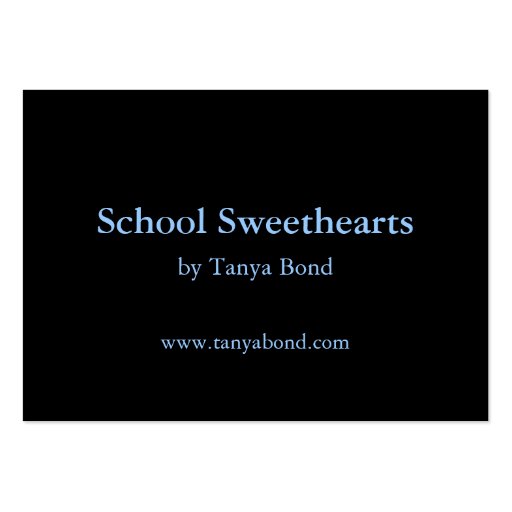 School Sweethearts Business Card Template (back side)