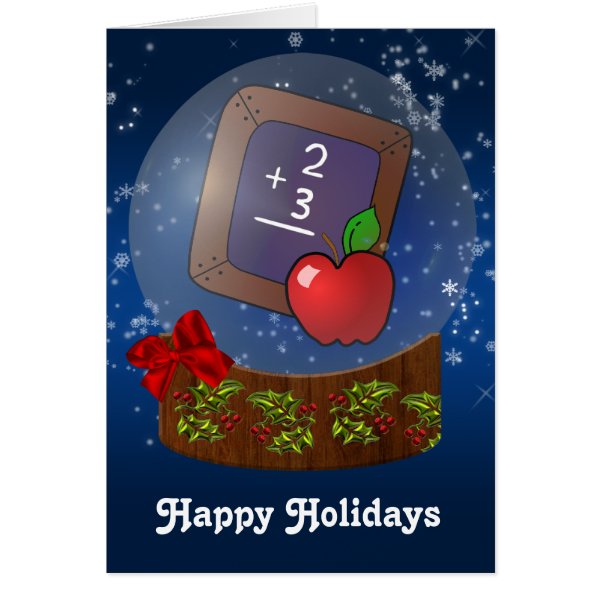 school teacher Christmas Cards