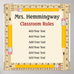 School Teacher Classroom Rules / Goals - SRF Posters