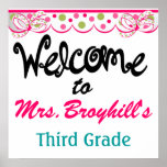 School - Teacher Classroom Welcome - SRF Print