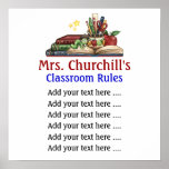 School Teacher's Classroom Rules Lg. by SRF Posters