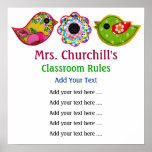 School Teacher's Classroom Rules - SRF Print