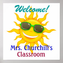 School Teacher's Classroom Welcome - SRF Posters