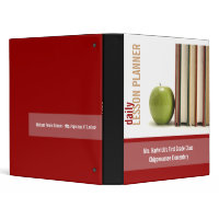 School Teacher's Lesson Planner Binder