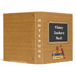 School Theme Teacher, Student Notebook Binder