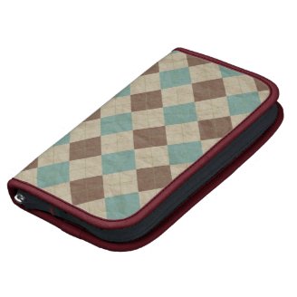 School-Time Preppy Argyle Folio Planner