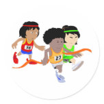 School Track Team Sticker