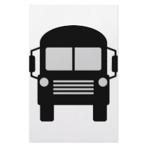 schoolbus icon stationery design
