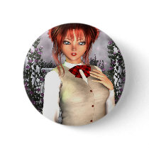 Schoolgirl Pin Up Button by SlayerX Schoolgirl Pin Up Button