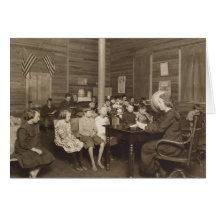 Schoolhouse by Lewis Hine, 1921 Greeting Cards