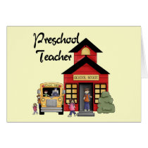 Schoolhouse Preschool Teacher Tshirts and Gifts cards