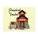 Schoolhouse Preschool Teacher Tshirts and Gifts Postcards