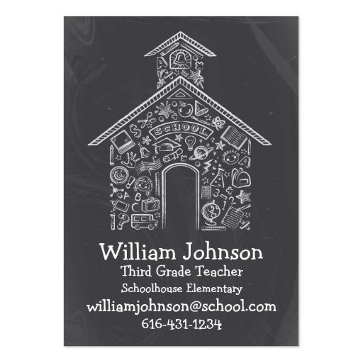 Schoolhouse Teachers Business Card