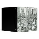 Schoolroom scene in Tudor times binders