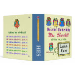 School's a Hoot -  OWL binders