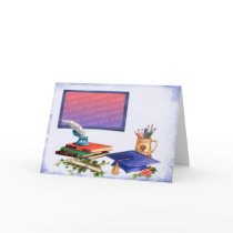 School's Over Graduation Photo Frame Card