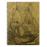 Schooner And Vintage Map Journals
