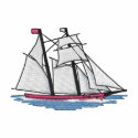 Schooner embroidered shirts by ZazzleEmbroidery Schooner embroidered shirts