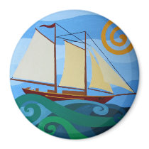 Schooner Refrigerator Magnet